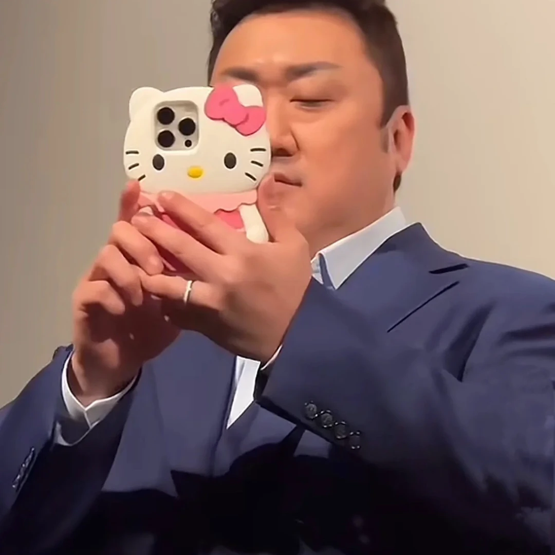 网红爆款马东锡明星同款可爱卡通日韩短裙KT猫iPhone硅胶手机壳