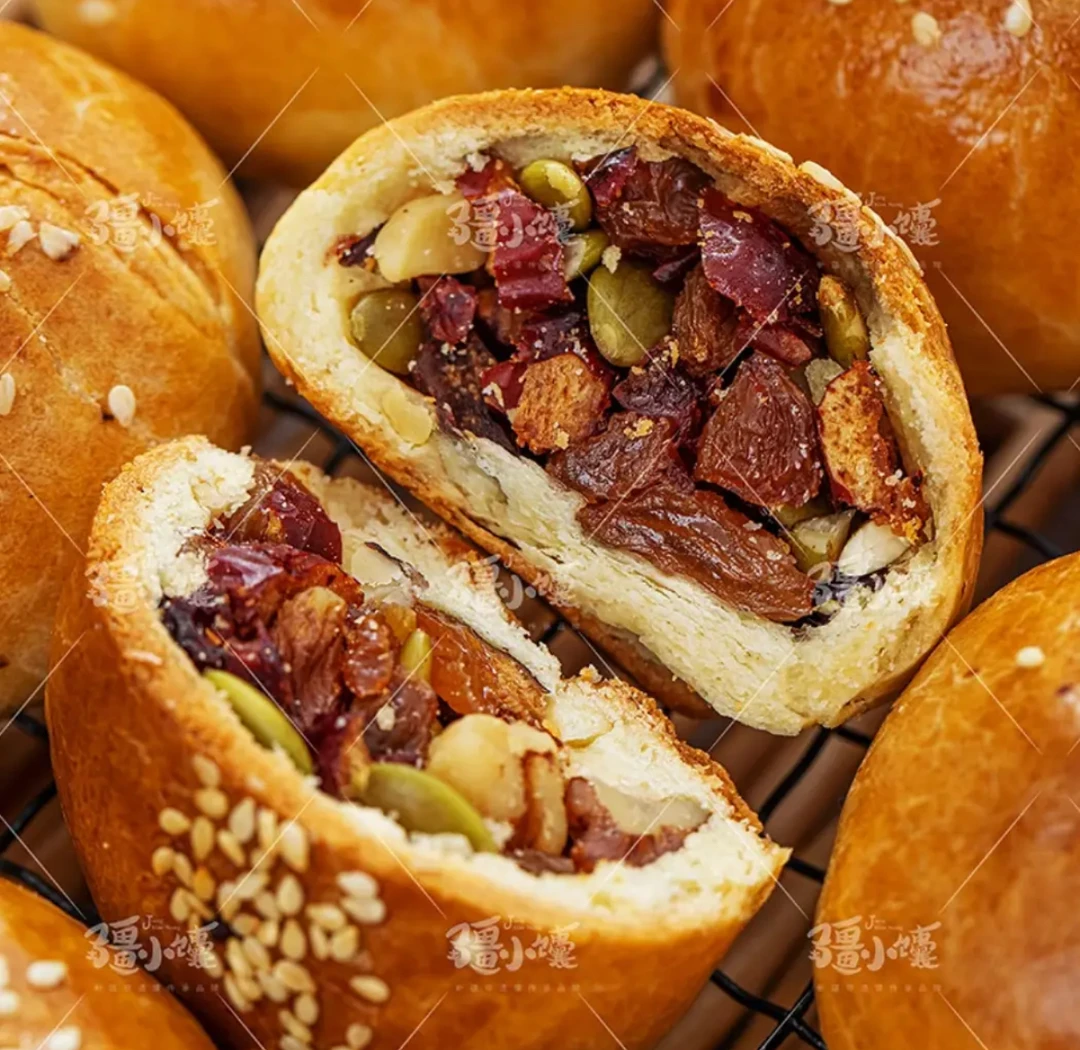 新疆原味果仁馕 全麦果仁馕450g/盒9枚手把馕手工制品营养健康