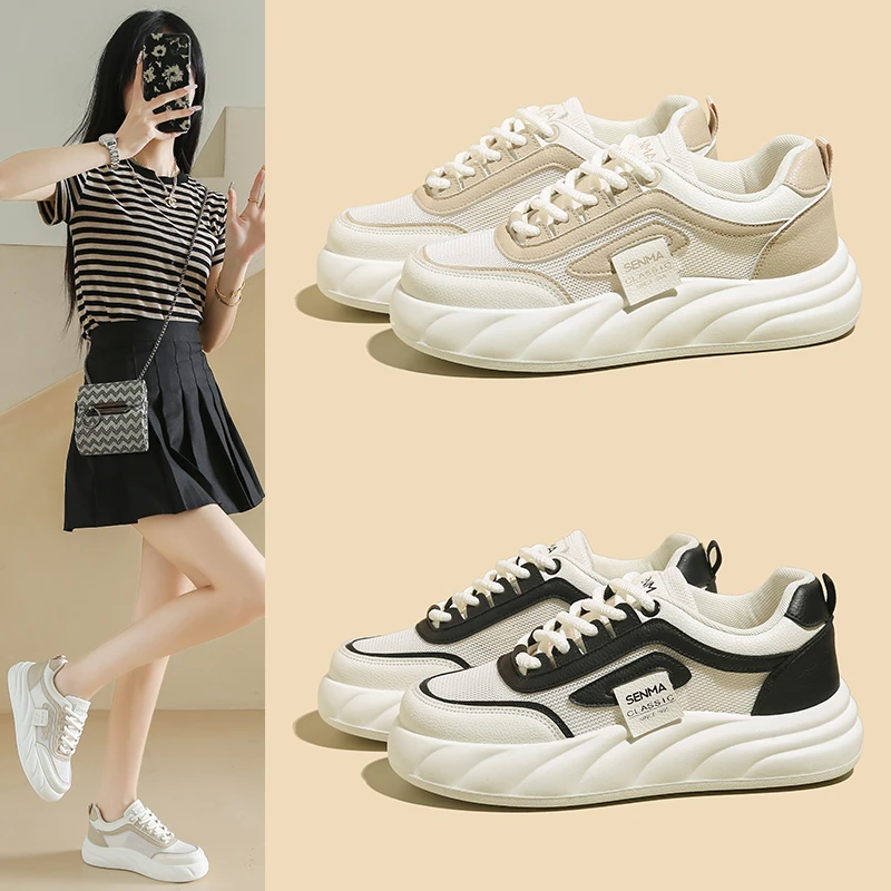 森马小白鞋女鞋子2024新款夏季爆款百搭厚底休闲鞋运动女鞋板鞋