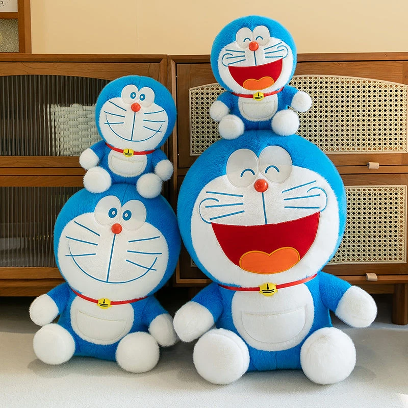 哆啦A梦毛绒玩具机器猫蓝胖子公仔叮当猫布娃娃陪睡儿童生日礼物
