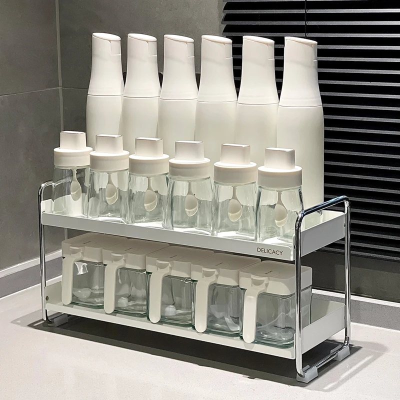 轻奢调味罐组合套装家用厨房高级感密封调料罐收纳盒油盐酱醋壶瓶