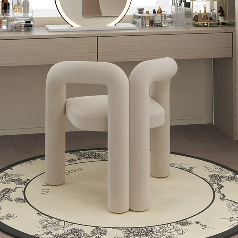 简约化妆凳网红化妆椅舒适梳妆台椅子奶油凳子女生卧室高级感椅子