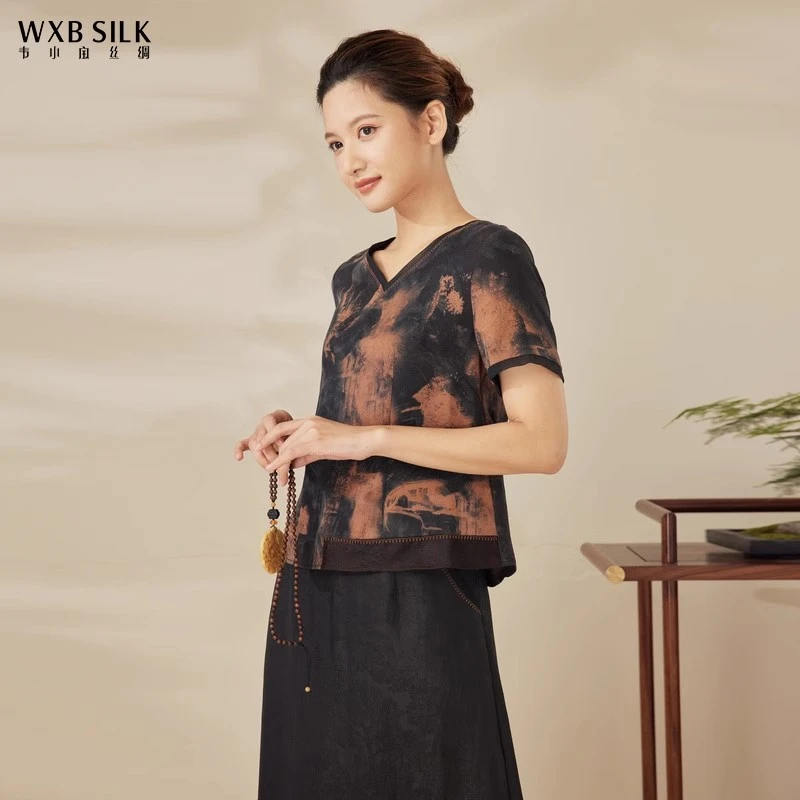 韦小宝【古法香云纱】韦小宝春夏小衫国风女士2221101371