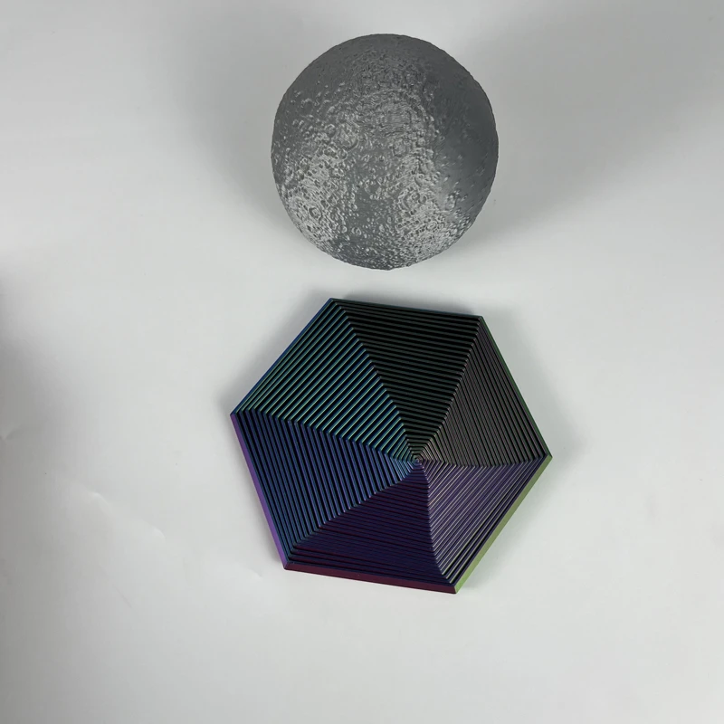 六边形螺旋塔解压神器3d打印魔幻错觉立体旋转创意玩具礼物摆件