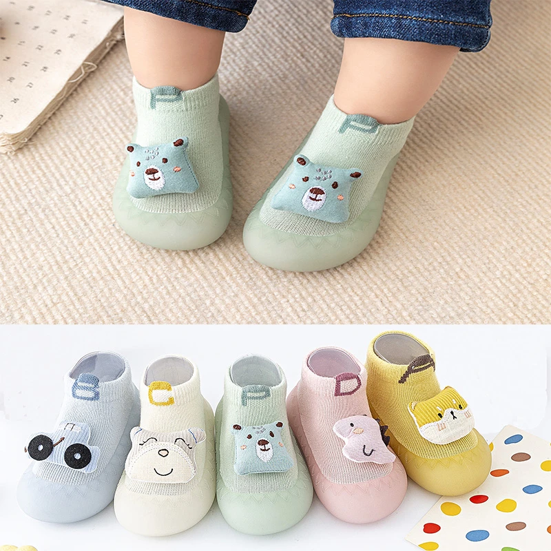 宝宝地板袜春秋防滑隔凉儿童室内薄款袜套软底婴儿学步鞋春季鞋袜