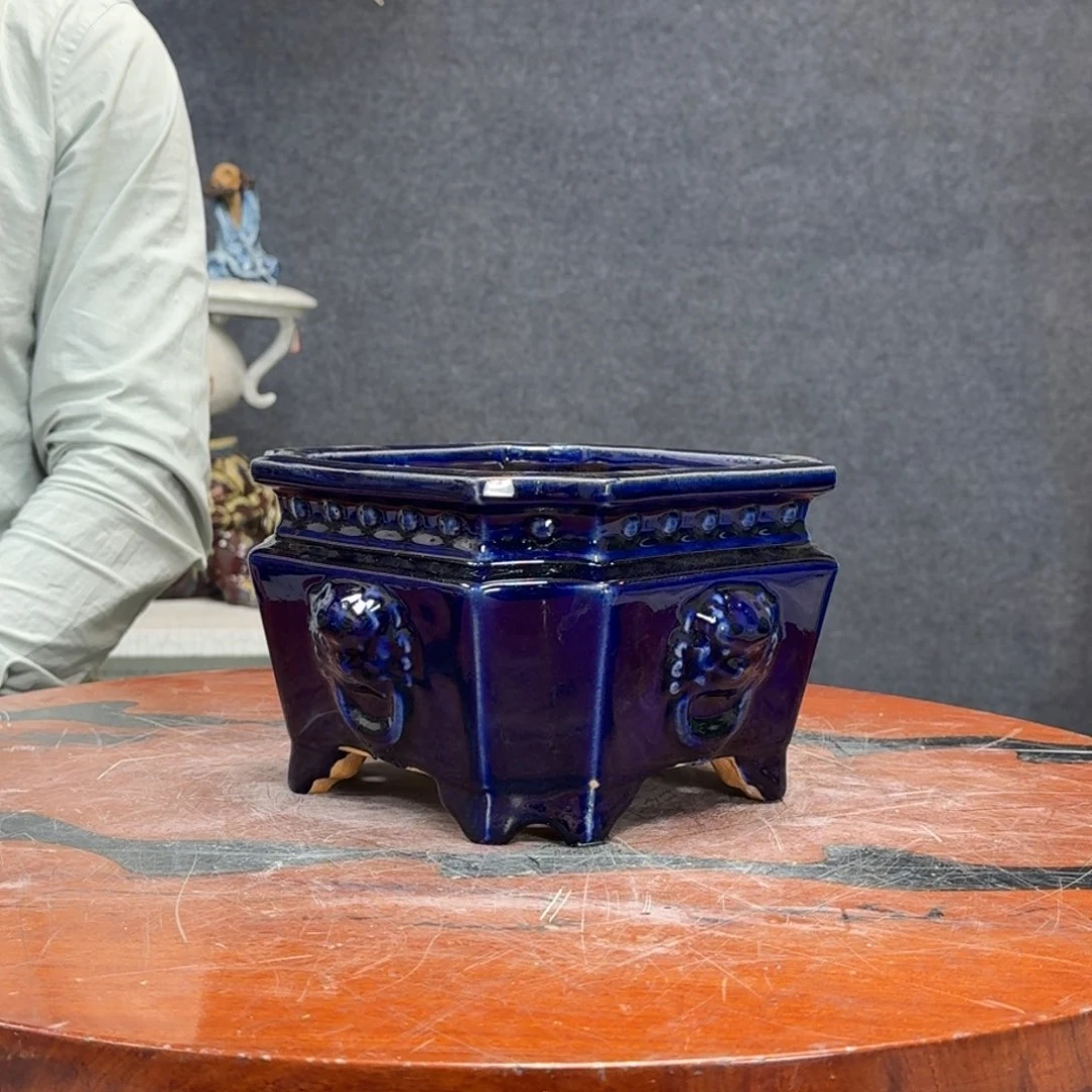 红陶铁**?石湾盆花卉