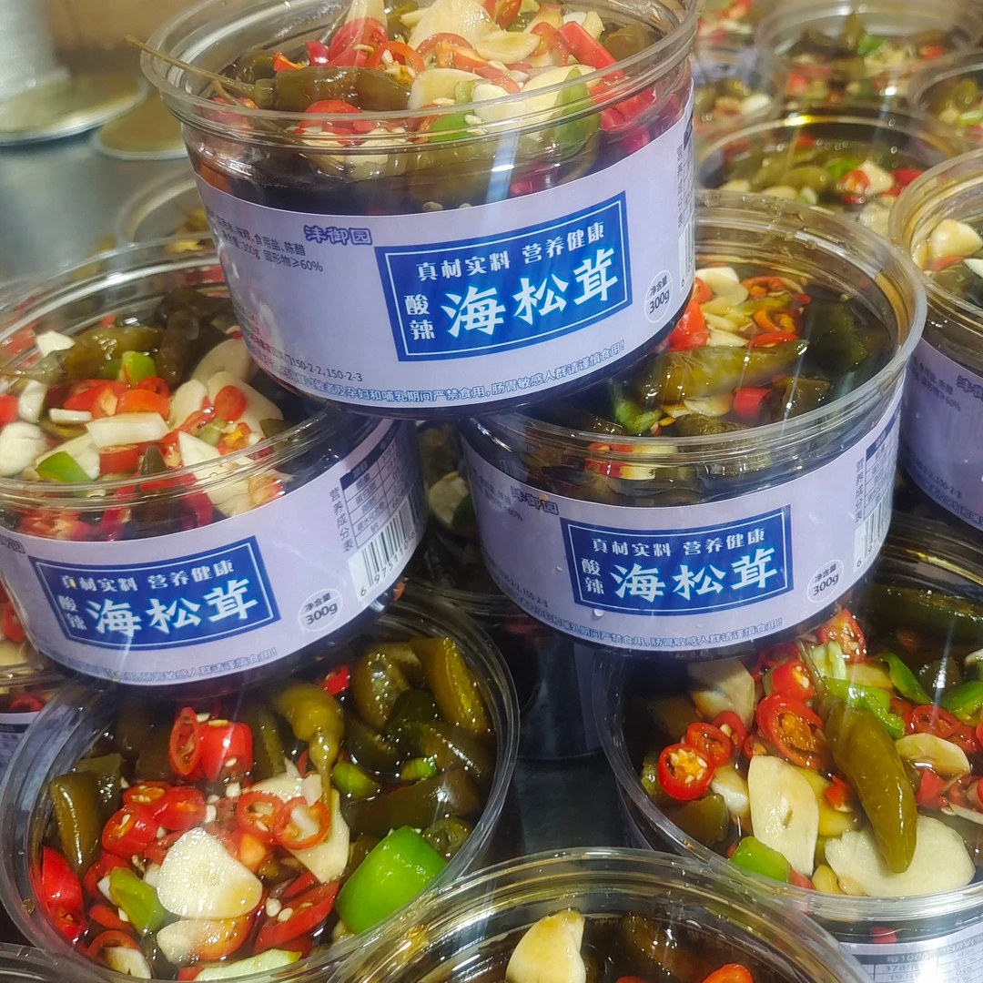 即食海松茸酸辣海笋下饭下酒菜素食菜海松茸凉拌包邮300g
