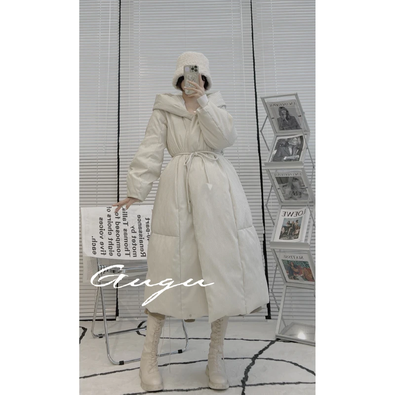 十三姑【大棉被】中长款羽绒服  冬季加绒加厚收腰保暖羽绒服