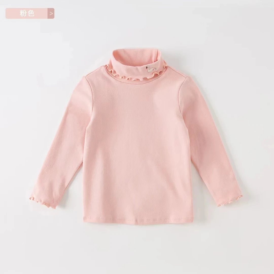 【Areke优选】女童打底衫秋冬款中大童儿童节长袖百搭纯色纯半高领