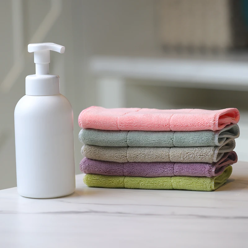 双层抹布加厚清洁布柔软强吸水不掉毛擦碗布洗碗巾家用厨房百洁布