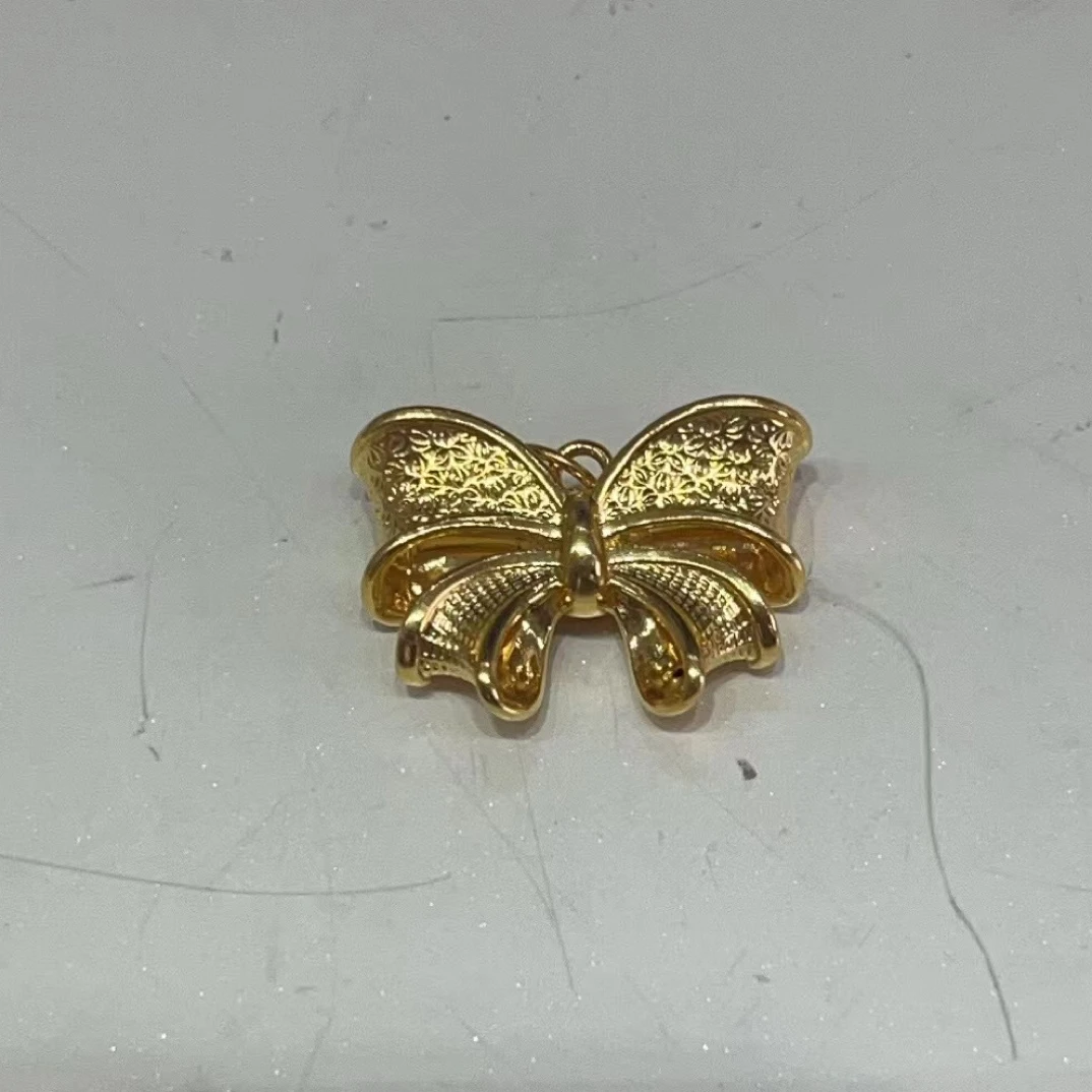 足金999蝴蝶结吊坠【精品硬金】1.53g/1.39g