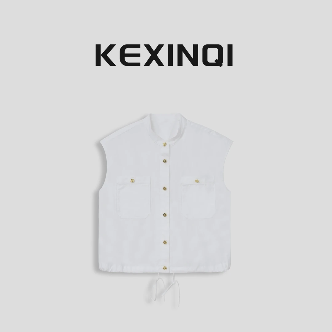 KEXIN 梅花扣 2024新款百搭休闲夏季清凉显瘦背心-242MJZKX20627