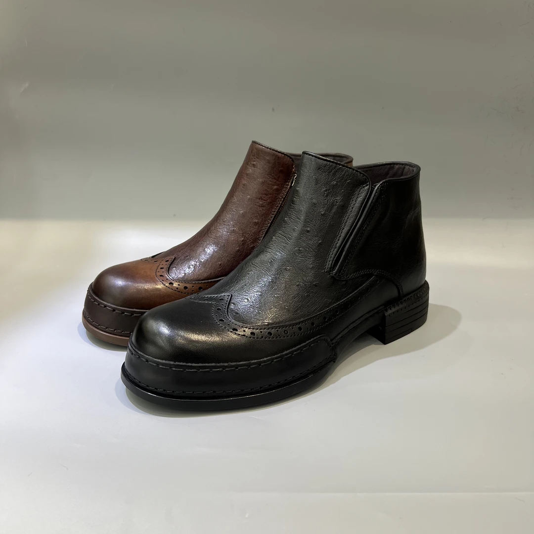 2024冬季新款男士商务复古皮鞋