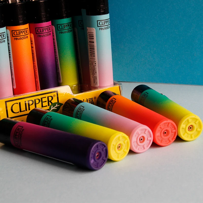 CLIPPER/可利福CP22L渐变小砂轮商场同款家用耐用明火齿轮打火机