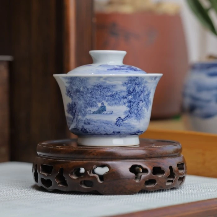 jinglincang/景琳藏景琳藏器西湖如画我如仙两才盖碗单杯茶具