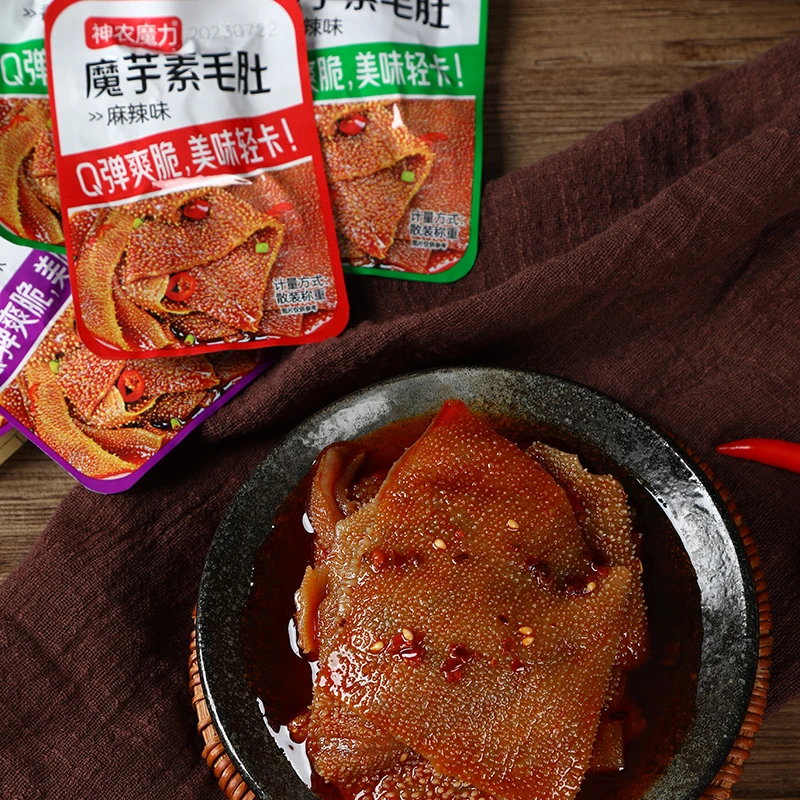 神农魔力香辣味魔芋素毛肚休闲辣味零食香辣麻辣火锅源头工厂发货