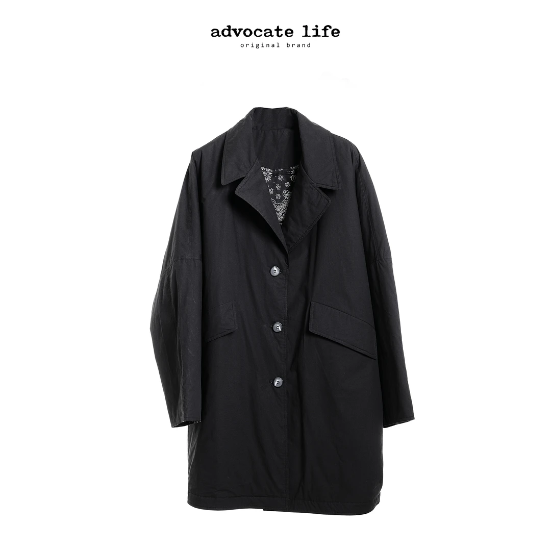 生活主张advocatelife新品西装外套中长款百搭宽松显瘦HQ381132
