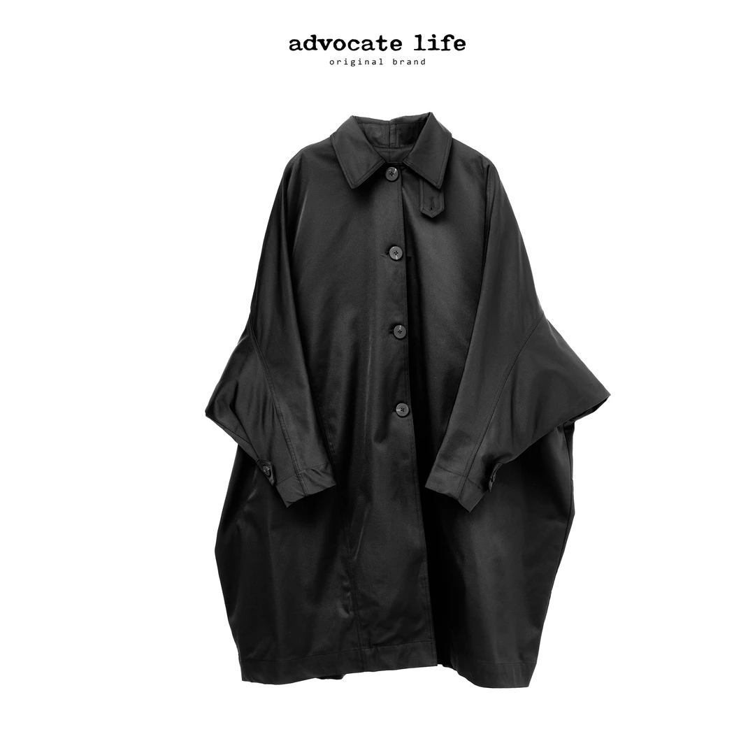 Advocatelife秋冬新品风衣外套女中长款百搭老钱风女装JQ371314