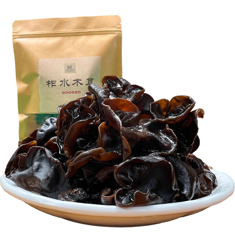 西周百味轩柞水木耳125克/袋*2 陕西秦岭无根肉厚中餐火锅木耳