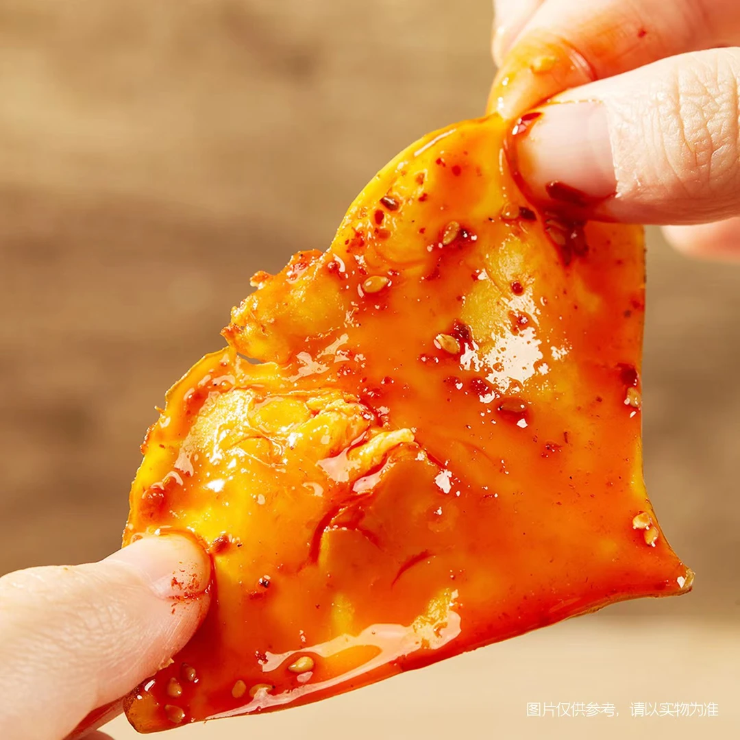 Gabecin加贝鲜深海网红香辣味手撕鱿鱼160g美味小零食开袋即食