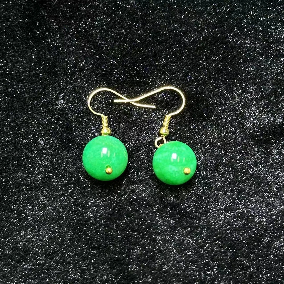 LU-精美绿色设计款耳饰*lu117