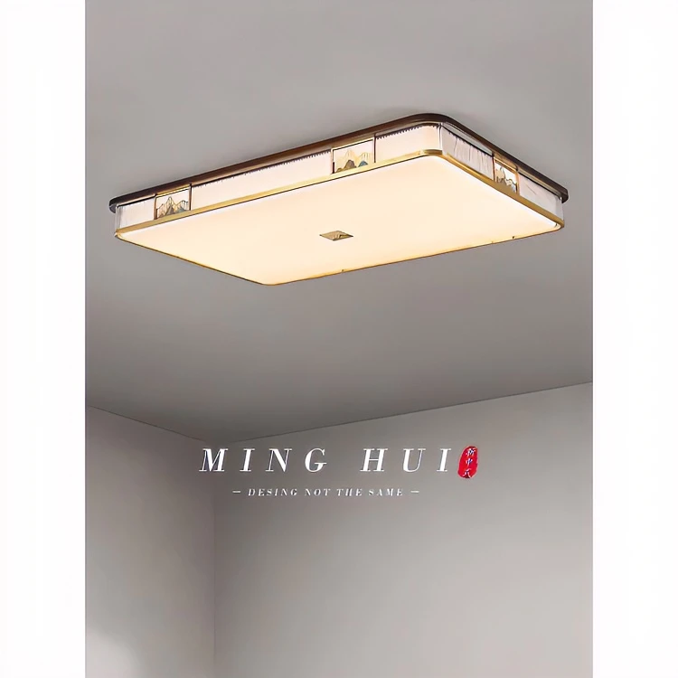 吸顶灯家用吸顶灯禅意大气长方形房间