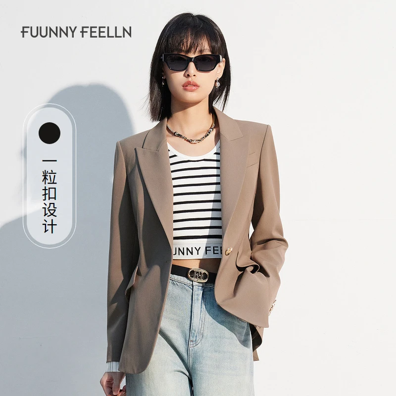 FF/仿佛休闲西装外套女小个子气质高级感FA00412