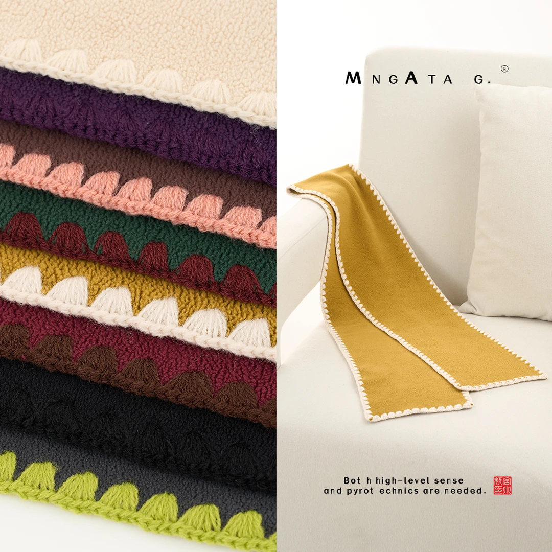 MNGATA G.宫小妍【冬至】新中式中国风休闲百搭短围巾秋冬E280523