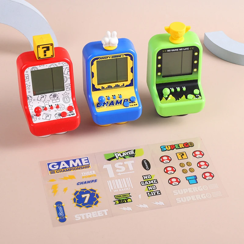麦和掌上游戏机卡通造型脚丫街机23款方块游戏便携迷你街机