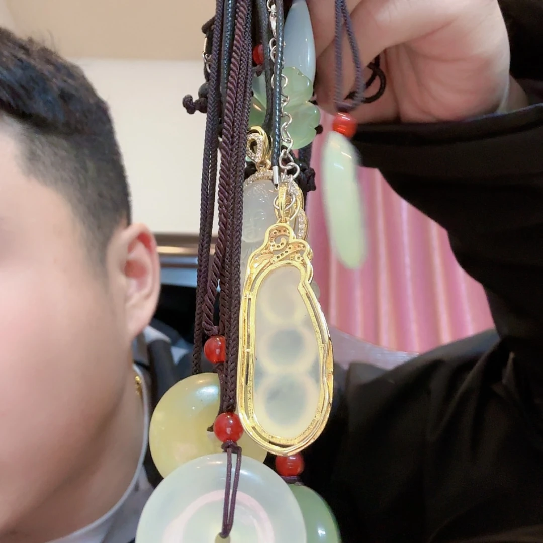【闪购商品】蛇纹石玉珠宝奇石合金
