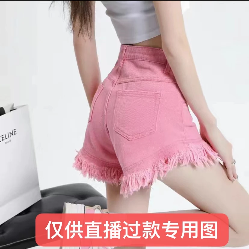 (心)牛仔辣妹高腰时尚破洞短裤短裙过款链接