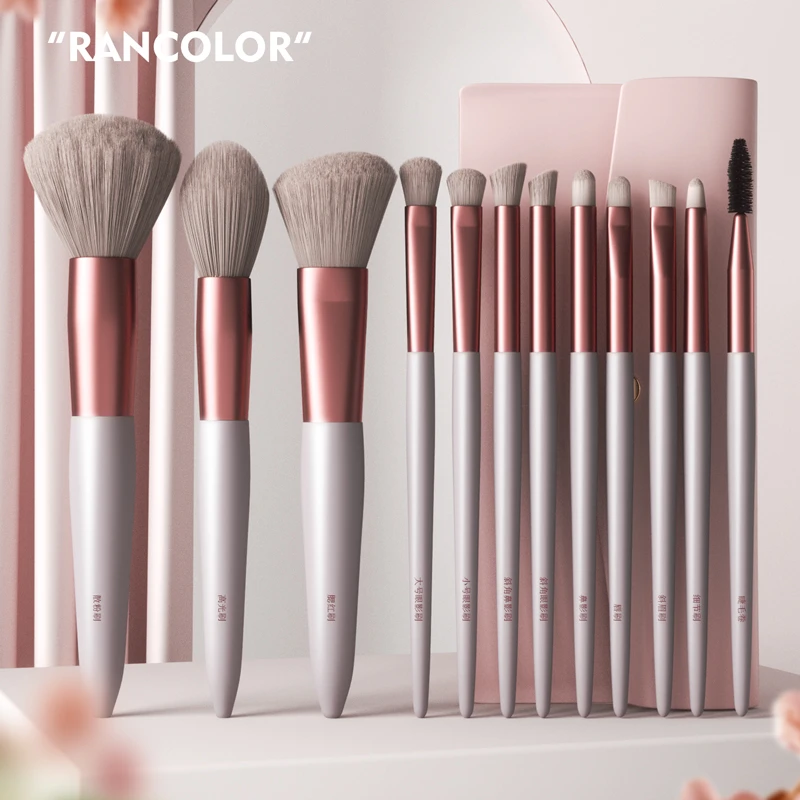 12支化妆刷套装眼影散粉腮红遮瑕眉刷粉底初学者全套软毛刷子工具
