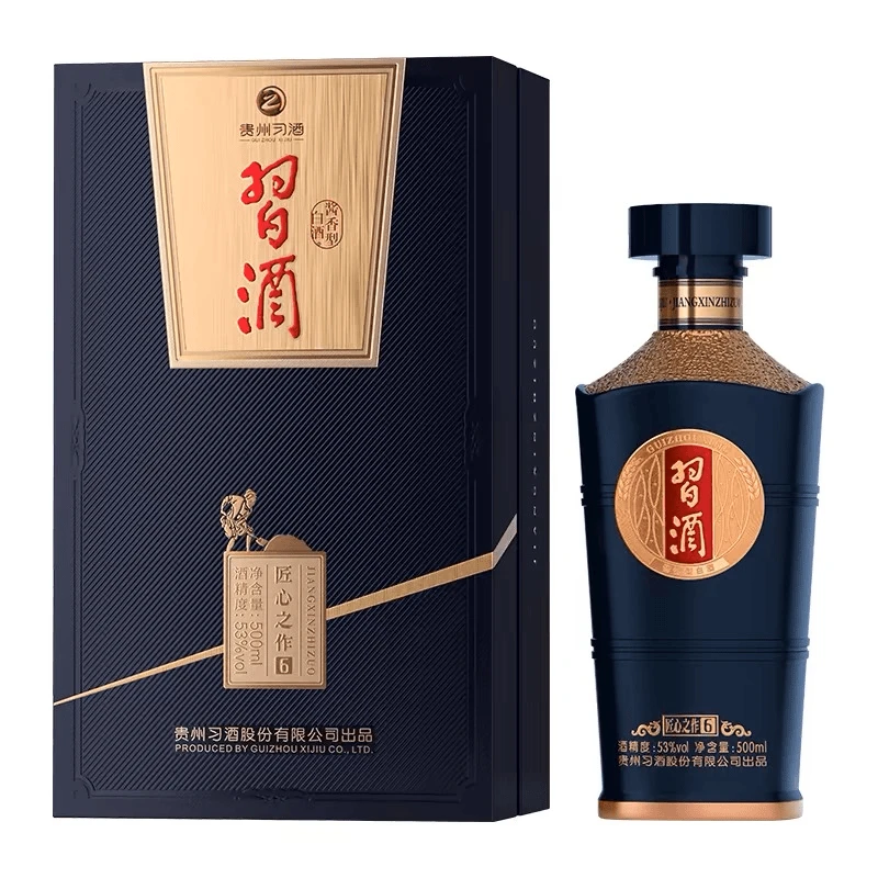 习酒匠心之作6【酒水节】高端酱香型白酒 商务宴请53度500ml*1瓶