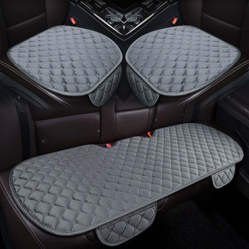 单张前排椅垫毛绒冬季车垫丰田致炫致享威驰免绑冬天汽车坐垫防滑