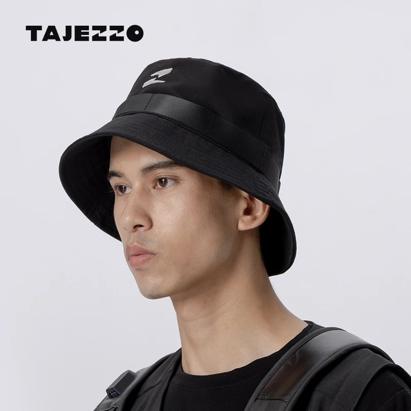 TAJEZZO/探迹者渔夫帽黑色帽子透气百搭太阳帽男女款户外春夏新款