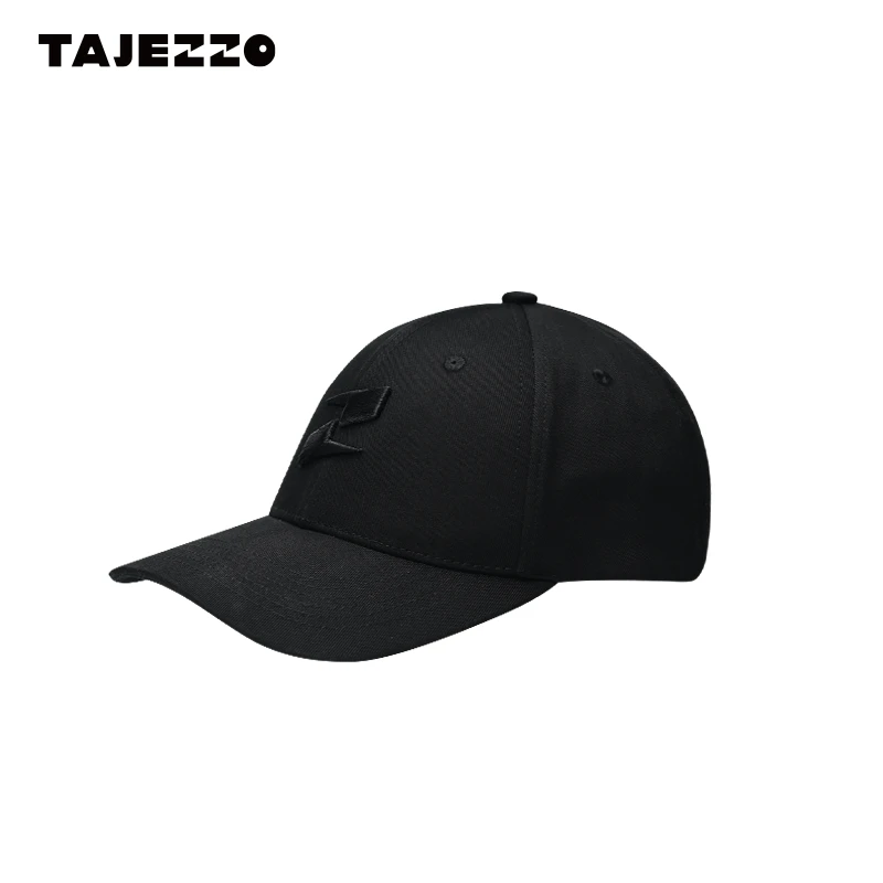 TAJEZZO/探迹者字母印花鸭舌帽Z标黑色创意帽子休闲百搭遮阳帽