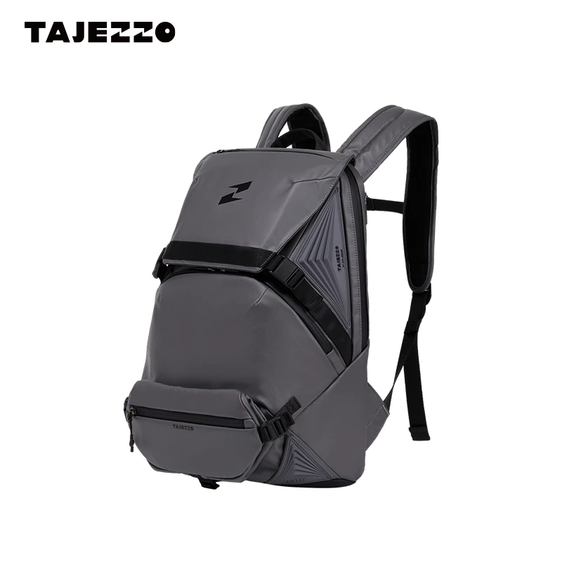 TAJEZZO/探迹者N7山岩灰通勤旅行双肩包男士多功能电脑包书包男