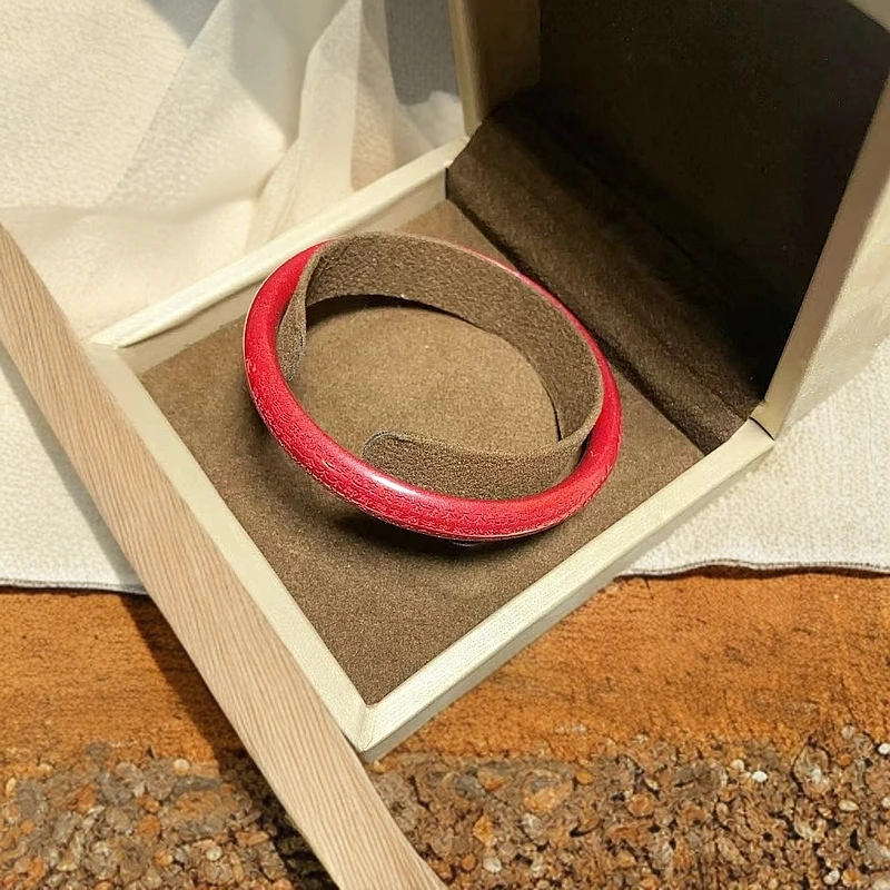 天然辰砂朱砂保真高含量【外心经手镯】多样性发一件