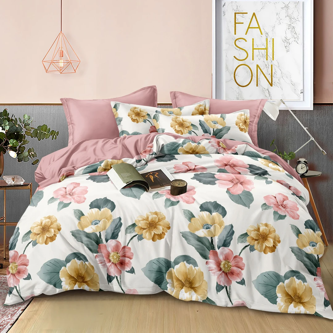 大版花色新款亲肤柔软大被套-庭院花园YBY