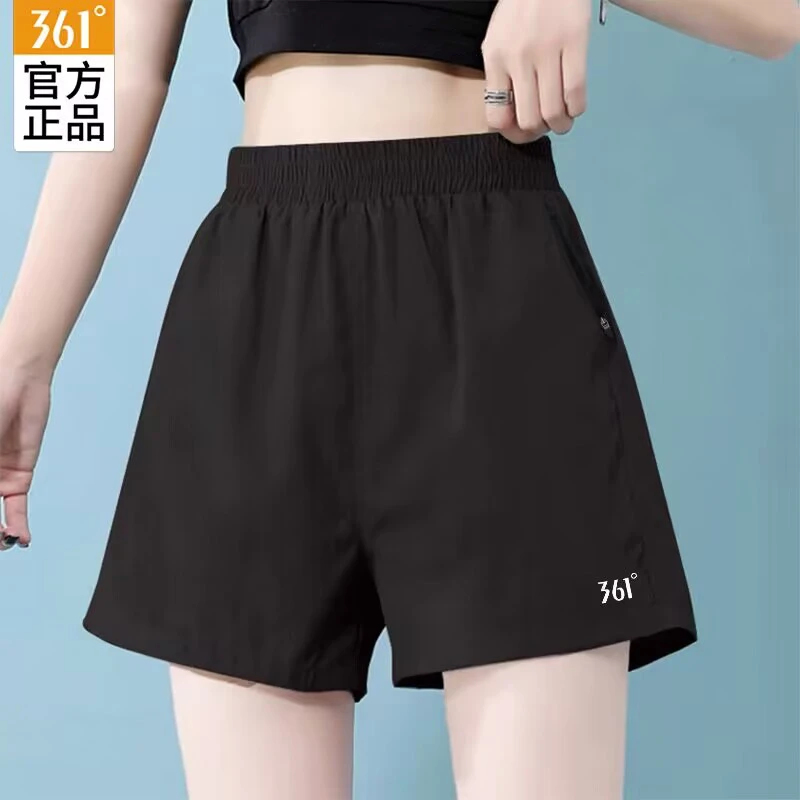 361°运动短裤女夏宽松休闲跑步外穿速干五分健身裤女士大码短裤女