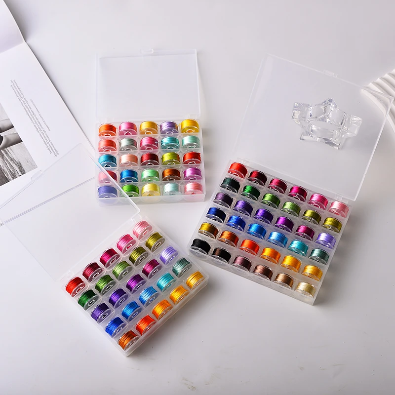 【蝶谷】多色3股绕线流苏线冰丝手工编织缠花丝线迷你套盒小卷细线