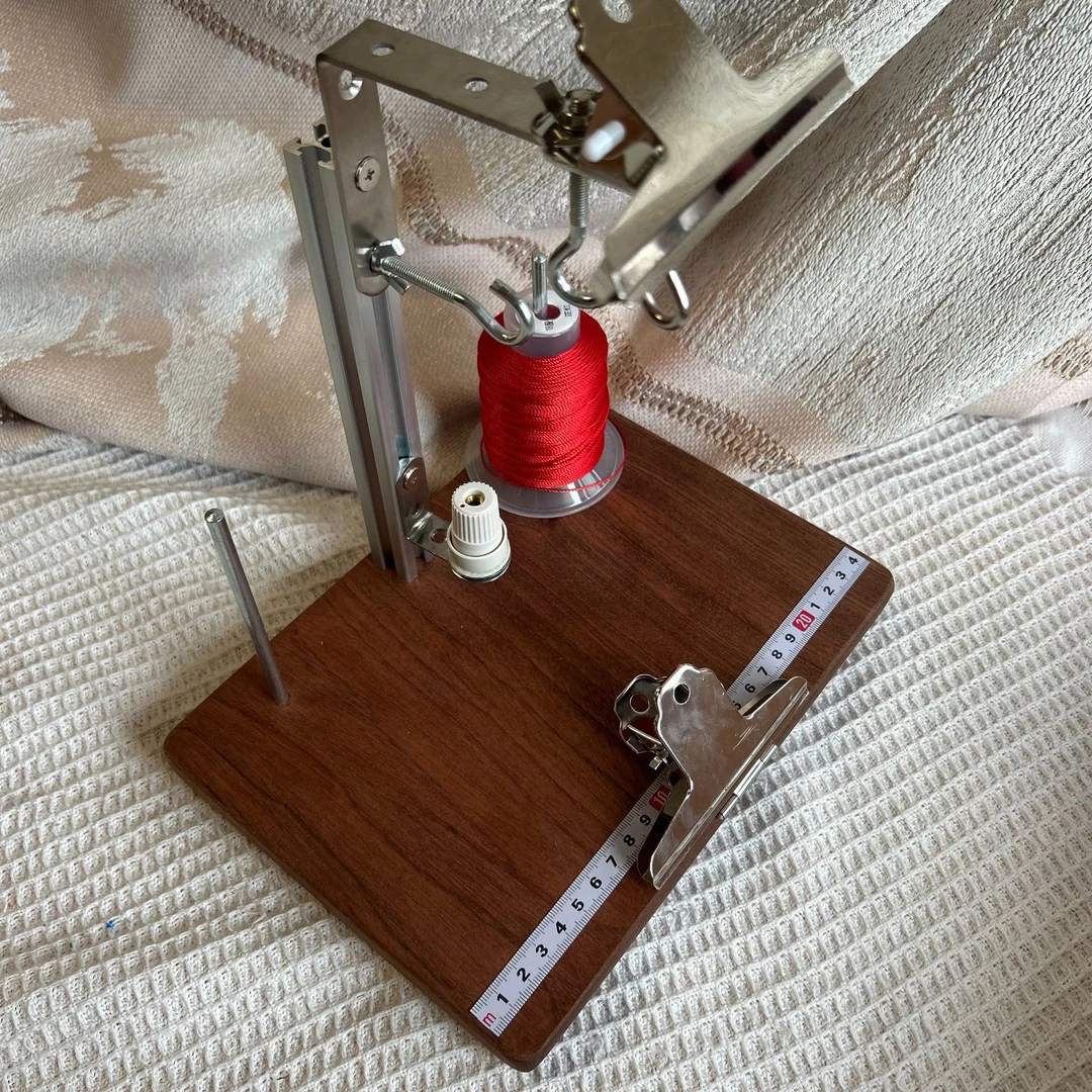 升级制作编织固定器创意手工diy编织固定工具编织工作台实木