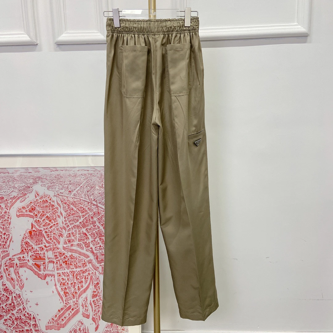 【Prada 】普拉达三角标长裤  36码