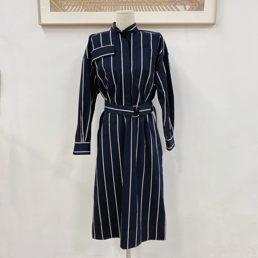 Celine条纹大衣/市18000/95新/08190202/黎