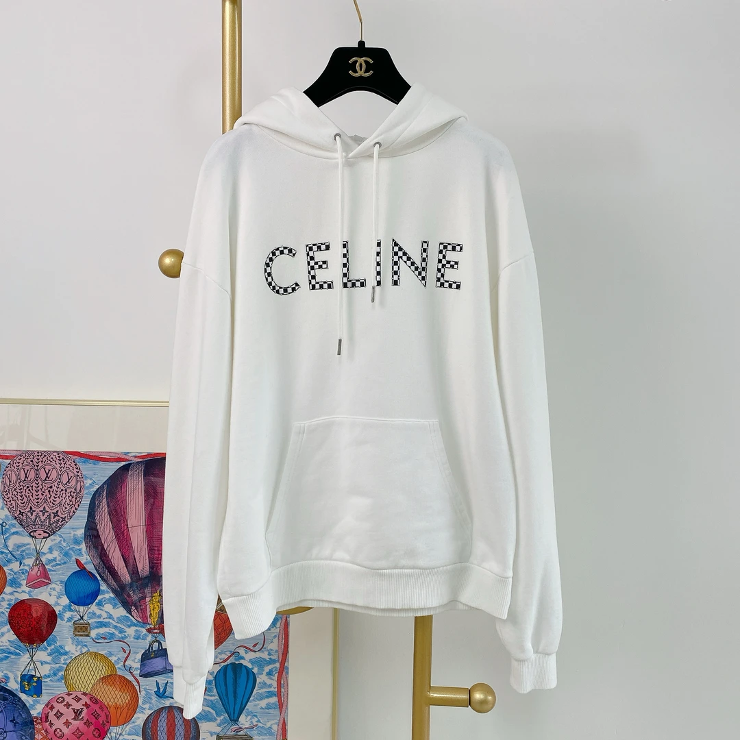 【Celine】#瑟琳 白色字母卫衣 XS码