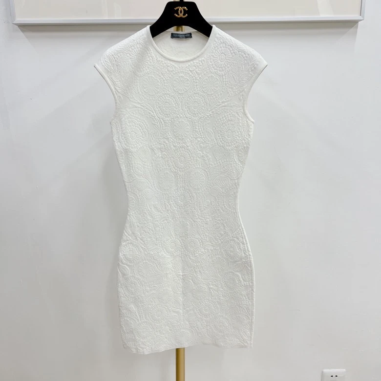 【Alexander MQueen】#麦昆 白色连衣裙/95新/市8900/08300112/茵