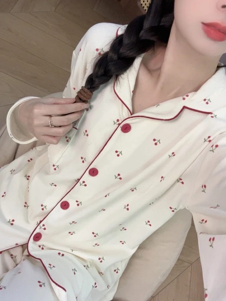 『德绒睡衣集合』双面磨毛德绒睡衣女秋冬季长袖卡通保暖家居服套装