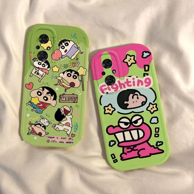 华为荣耀50se新款手机壳蜡笔小新卡通可爱保护套超薄网红磨砂大眼