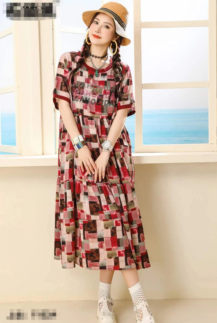 162石头鱼长裙（新品上架）显瘦裙子