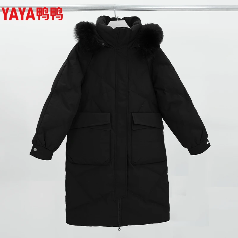 2024新款大毛领白鸭绒休闲保暖韩版羽绒服外套（XB21198）